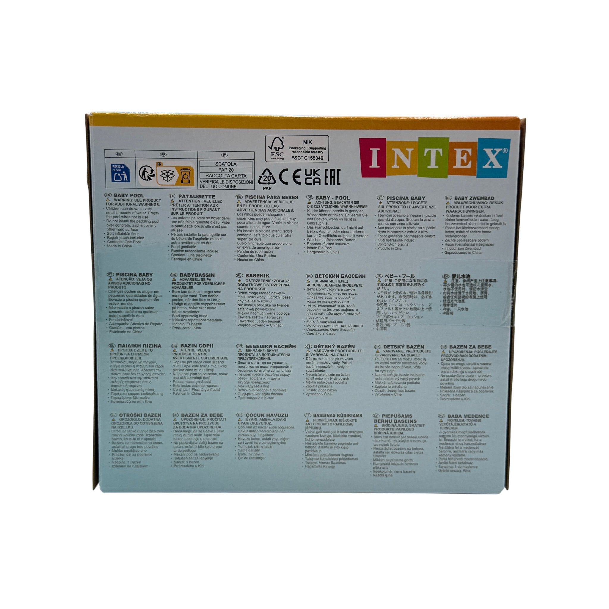 Intex Inflatable Floatie Plastic Multicolor 3+