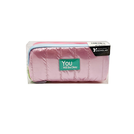 Metallic finish PU Pencil Case