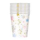 Hk Disposable Tableware Plastic Multicolor Cup 9x9x9 CM 10 P