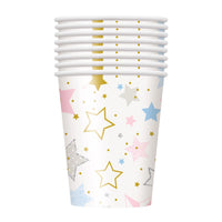 Hk Disposable Tableware Plastic Multicolor Cup 9x9x9 CM 10 P