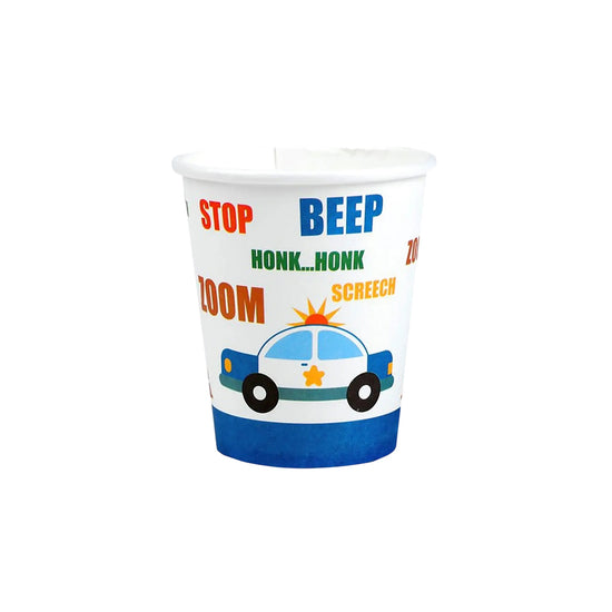 Disposable Tableware Paper Cup 9 cm Toy Car 10 pcs