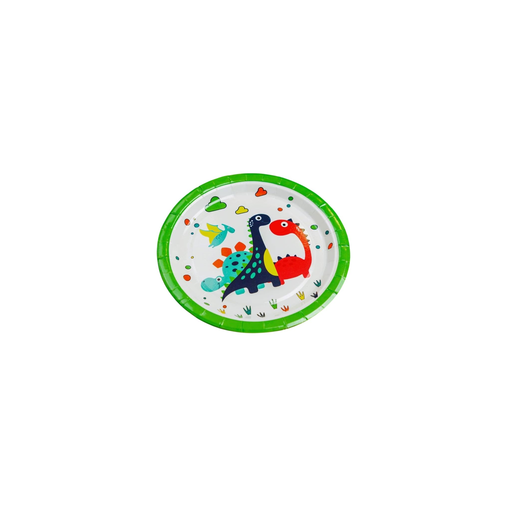 Hk Disposable Tableware Plastic Multicolor 9 Inch Plate 8 Pc