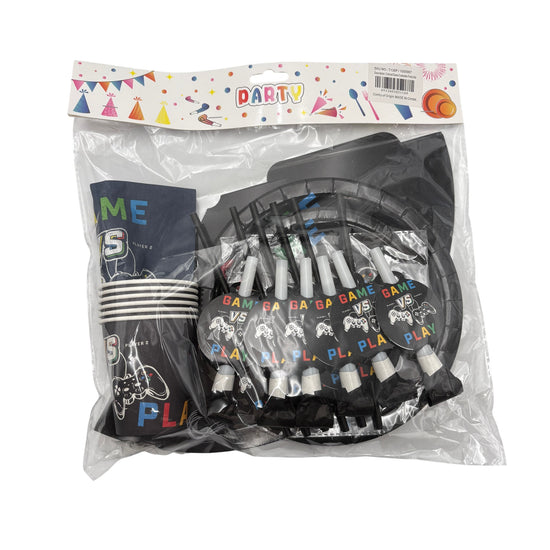 Disposable Tableware Colored Game Controller Party Set