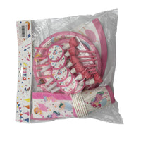 Hk Disposable Tableware Plastic Multicolor 20 CM 3+