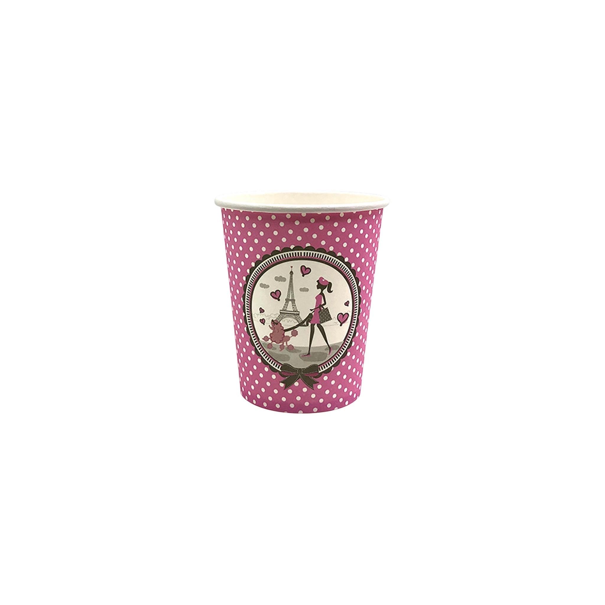 Hk Disposable Tableware Plastic Multicolor Cup 9x9x9 CM 10 P