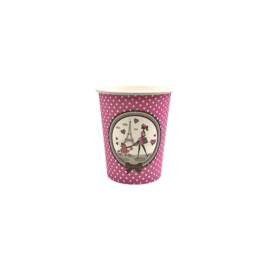 Disposable Paper Cup 9 cm Parisian 10 pcs