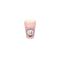 Hk Disposable Tableware Plastic Multicolor Cup 9x9x9 CM 10 P
