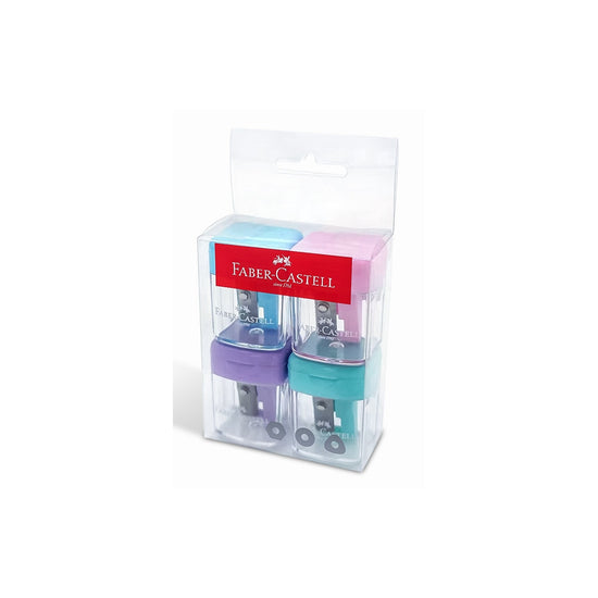 FABER-CASTELL PASTEL MINIBOX SHARPENER 4 PC IN A PET BOX