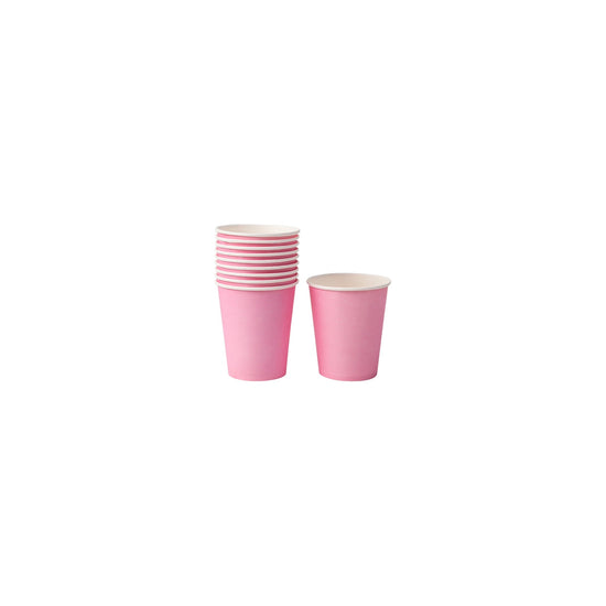 Disposable Plastic Cups Pink 250 Ml