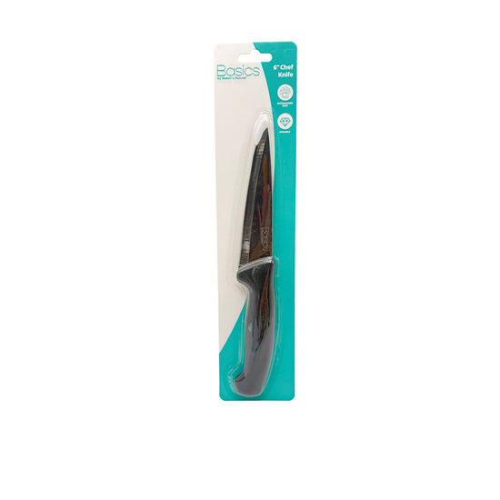 Stainless Steel 6 inch Chef Knife Black