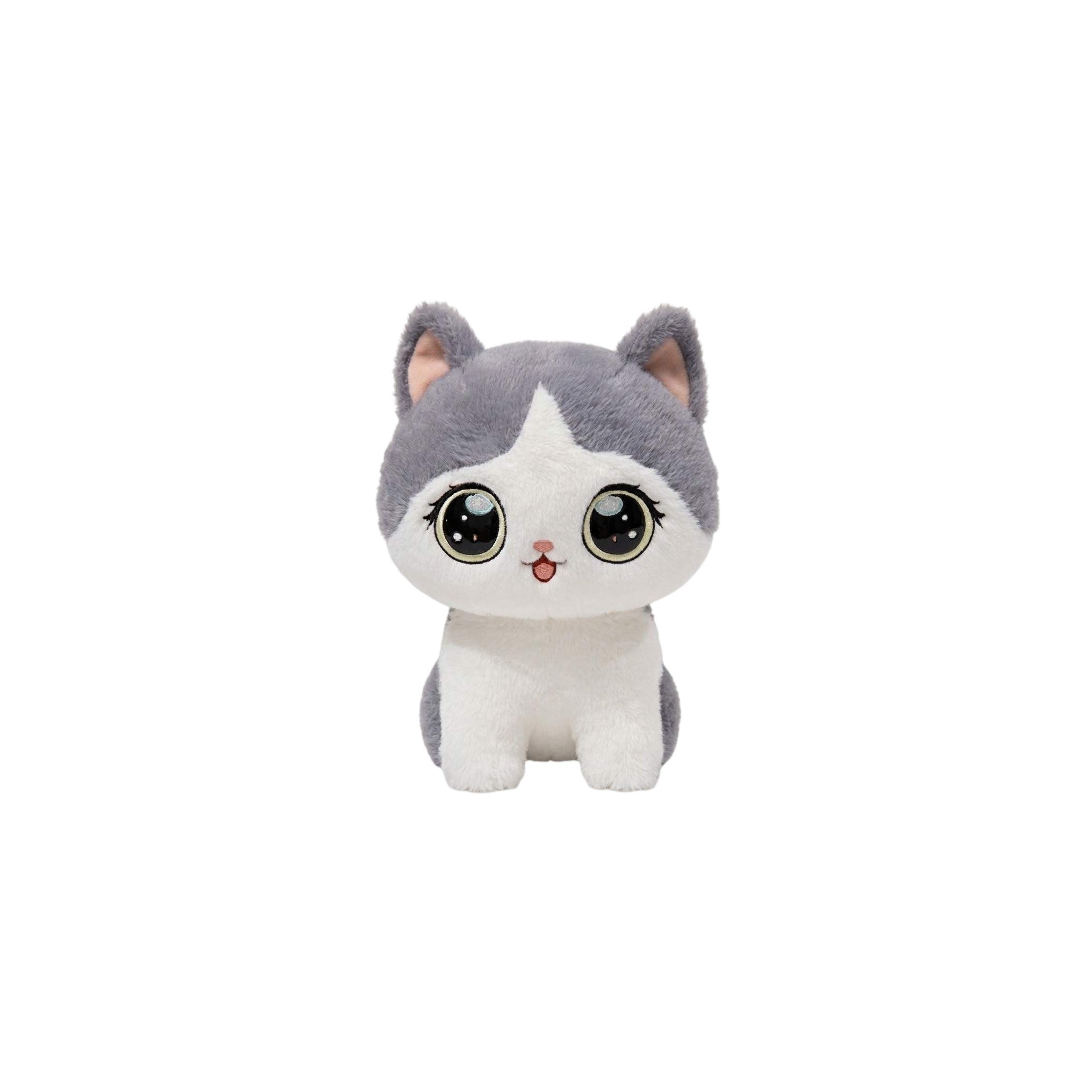 HK Cat Plush Toy Plastic Grey Black 10 CM 3+ 3+