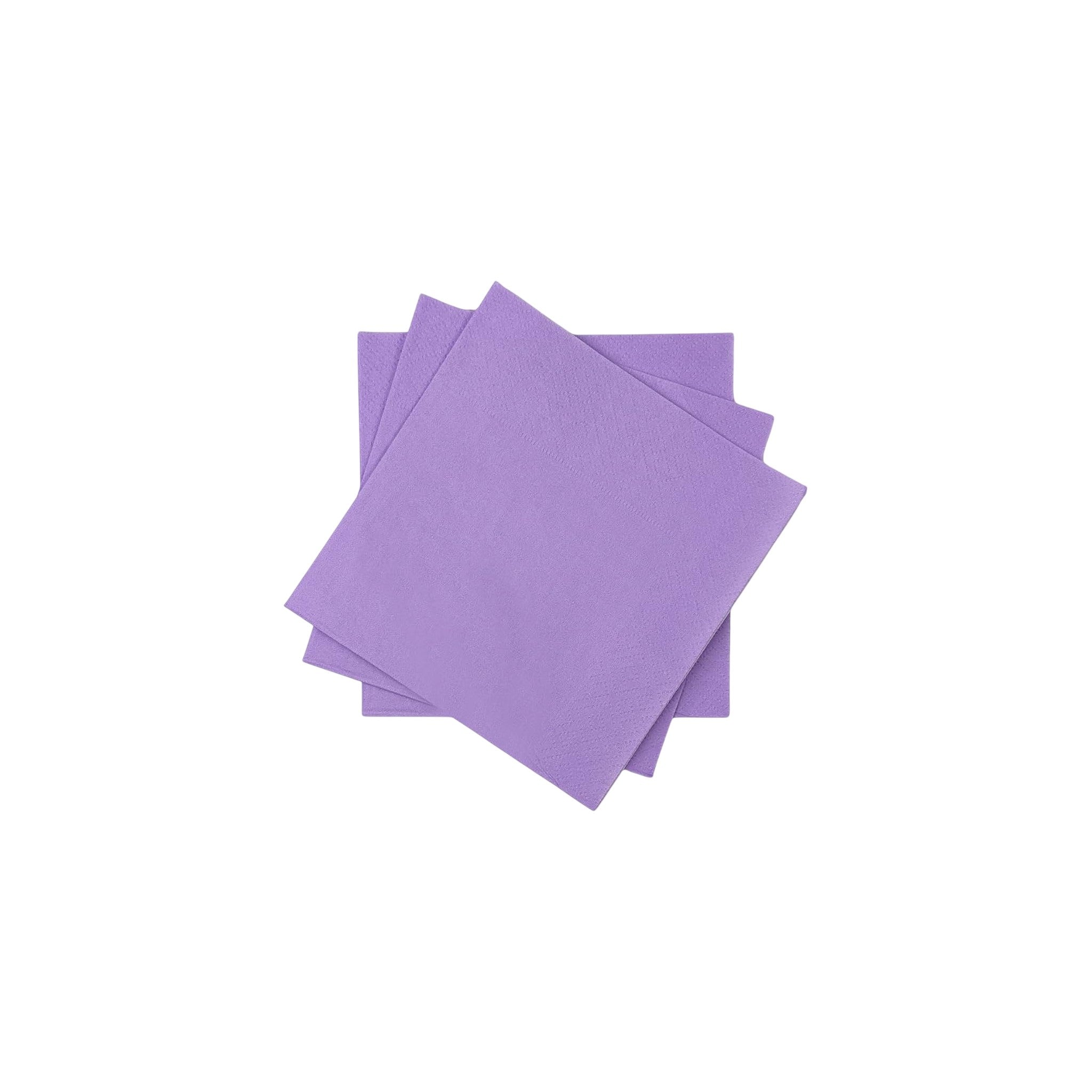 HK Disposable Tableware Paper Purple 25x25 CM 20 Pcs 3+