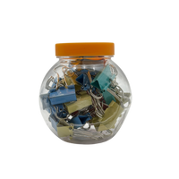 Binder Clips Plastic Multicolor 32 Pcs