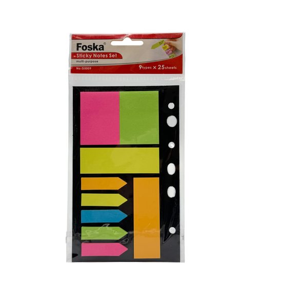 Sticky Notes 9 pcs 25 sheets