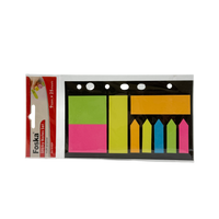 Sticky Notes Plastic Multicolor 9 Pcs