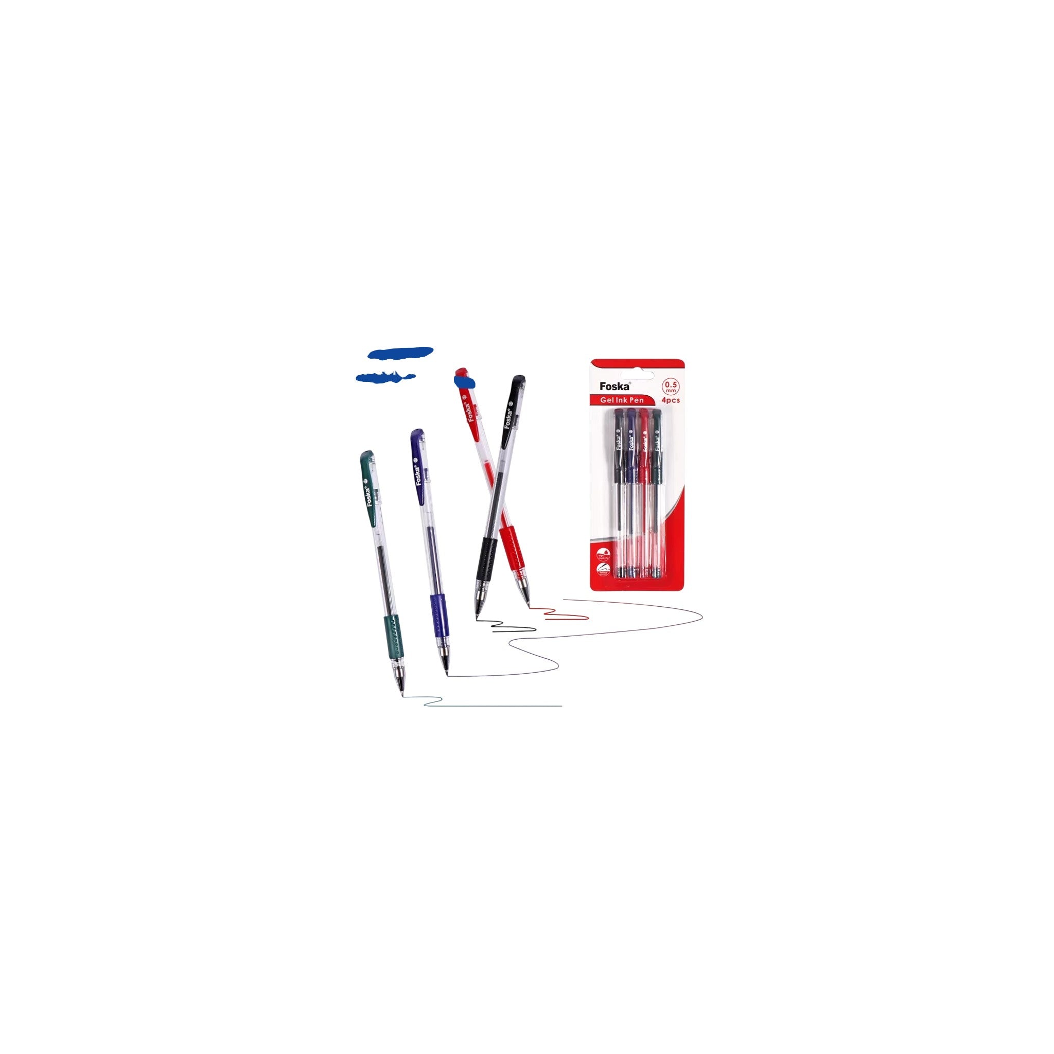 CH Gel Pen Plastic Multicolor 4 Pcs 3+