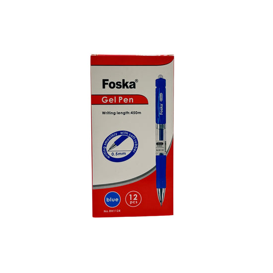 Click Gel Pen,Ballpoint 0.5 mm,Writing Length 450 m Blue