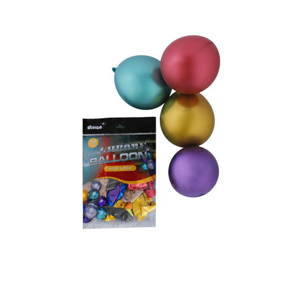 Balloons Metallic Multicolor 12 inch Decoration