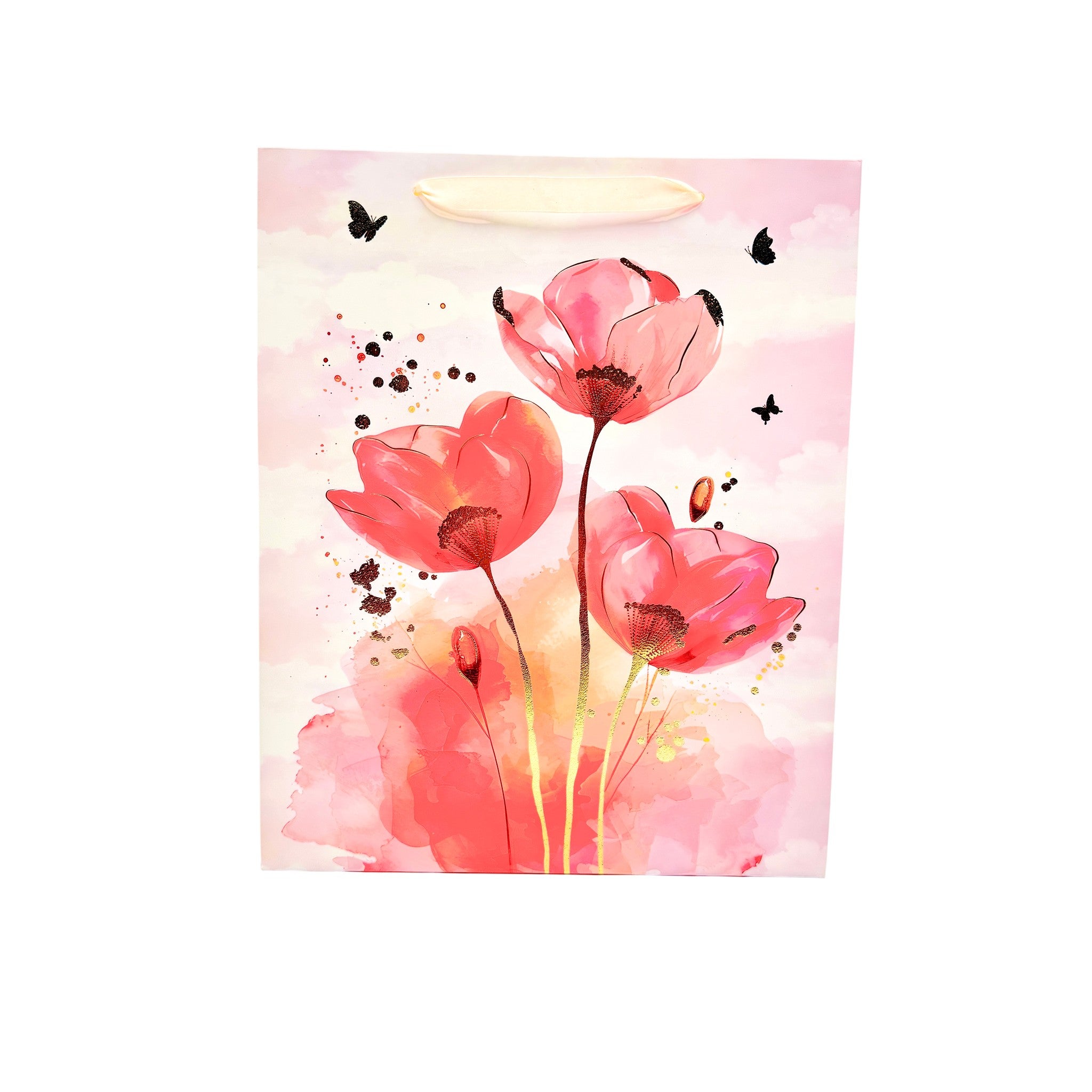 Gift Bags Paper Pink 26x32x10 CM 3 Pcs 3+ AW26