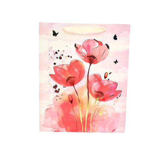 26 x 32 x 10 cm  Hbd Gift Bag M Pink