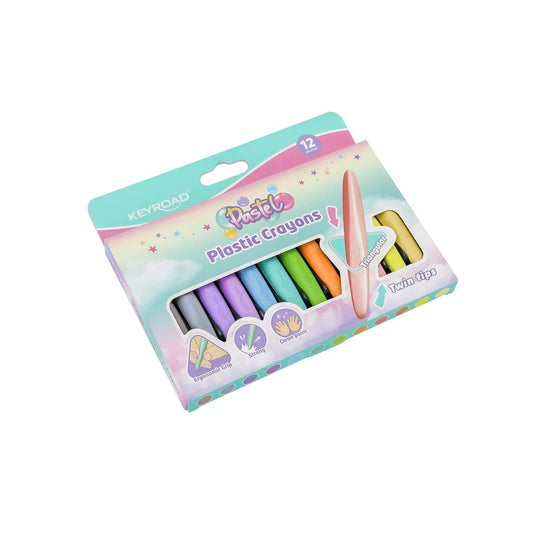 Keyroad Wax Crayons 12 pcs