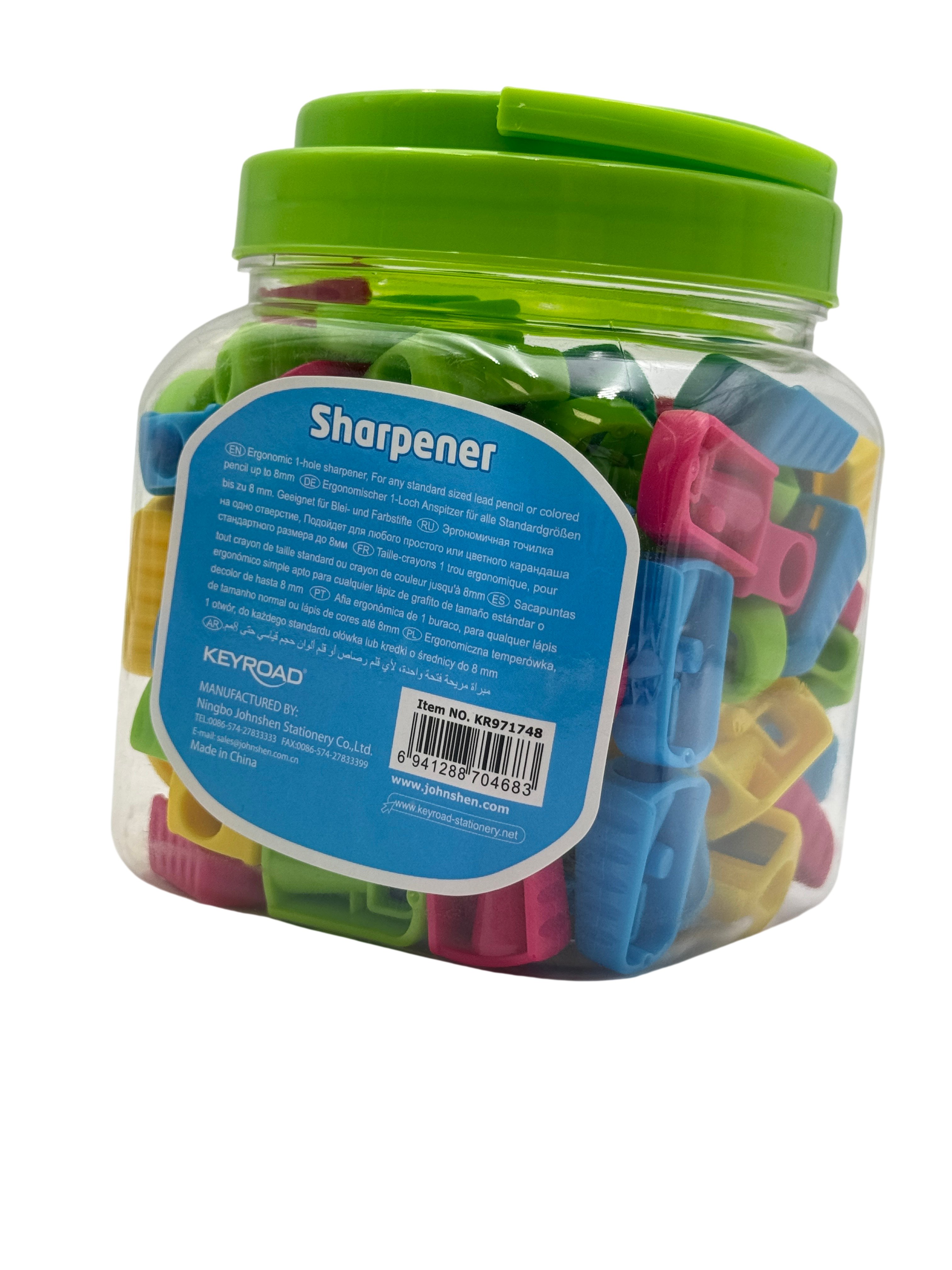 Keyroad Plastic Sharpener Multicolor 96 Pcs 3+