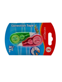 Keyroad Correction Tape Plastic Multicolor 5 Pcs 3+