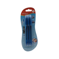 Ballpoint Pen Plastic Blue Ink 5 Pcs