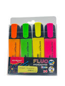 Keyroad Highlighter Set Plastic Multicolor 4 Pcs