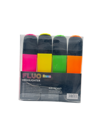 Keyroad Highlighter Set Plastic Multicolor 4 Pcs