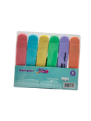 Keyroad Plastic Highlighter Multicolor 6 Pcs 3+