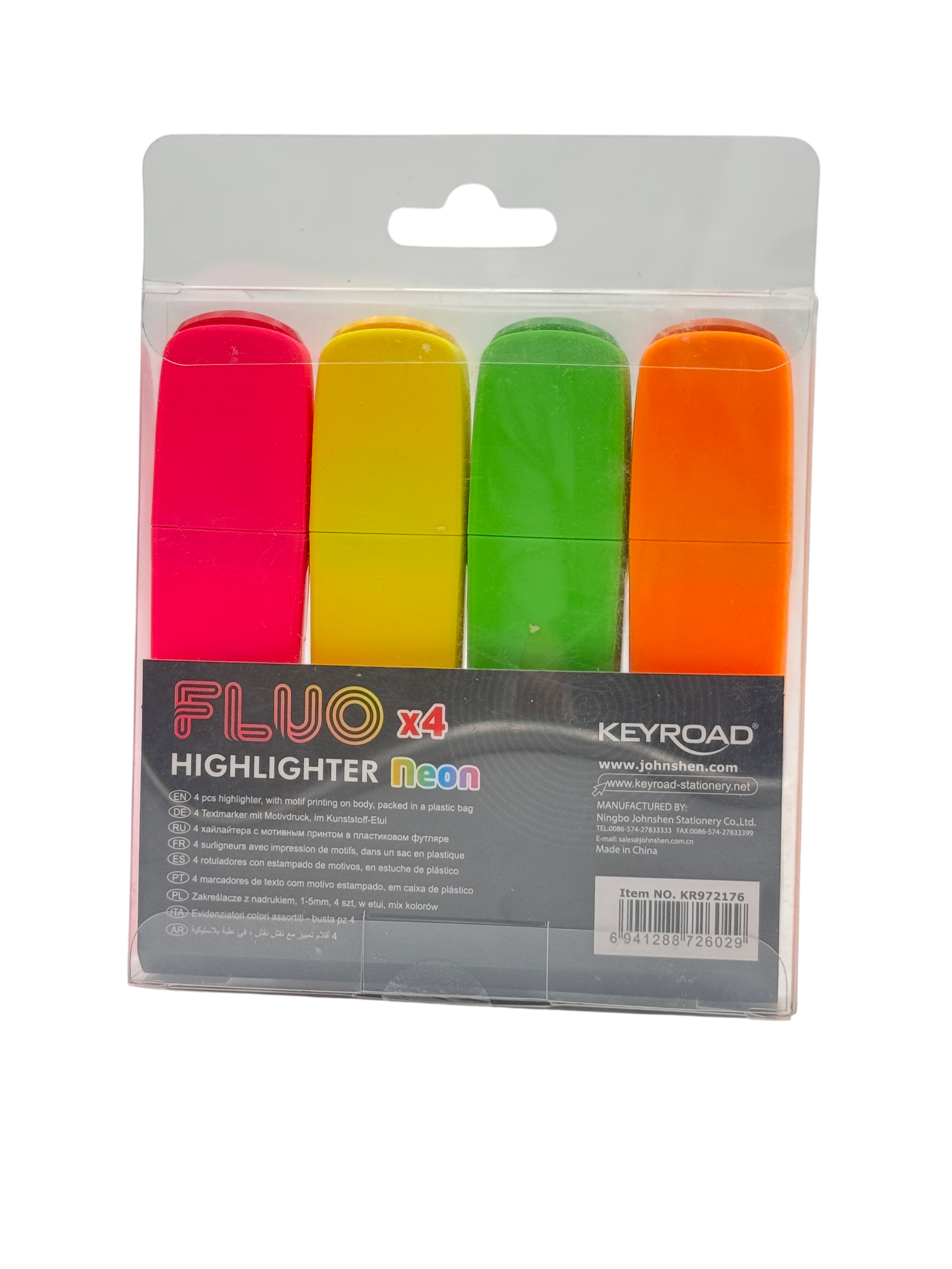 Keyroad Highlighter Plastic Multicolor 3+