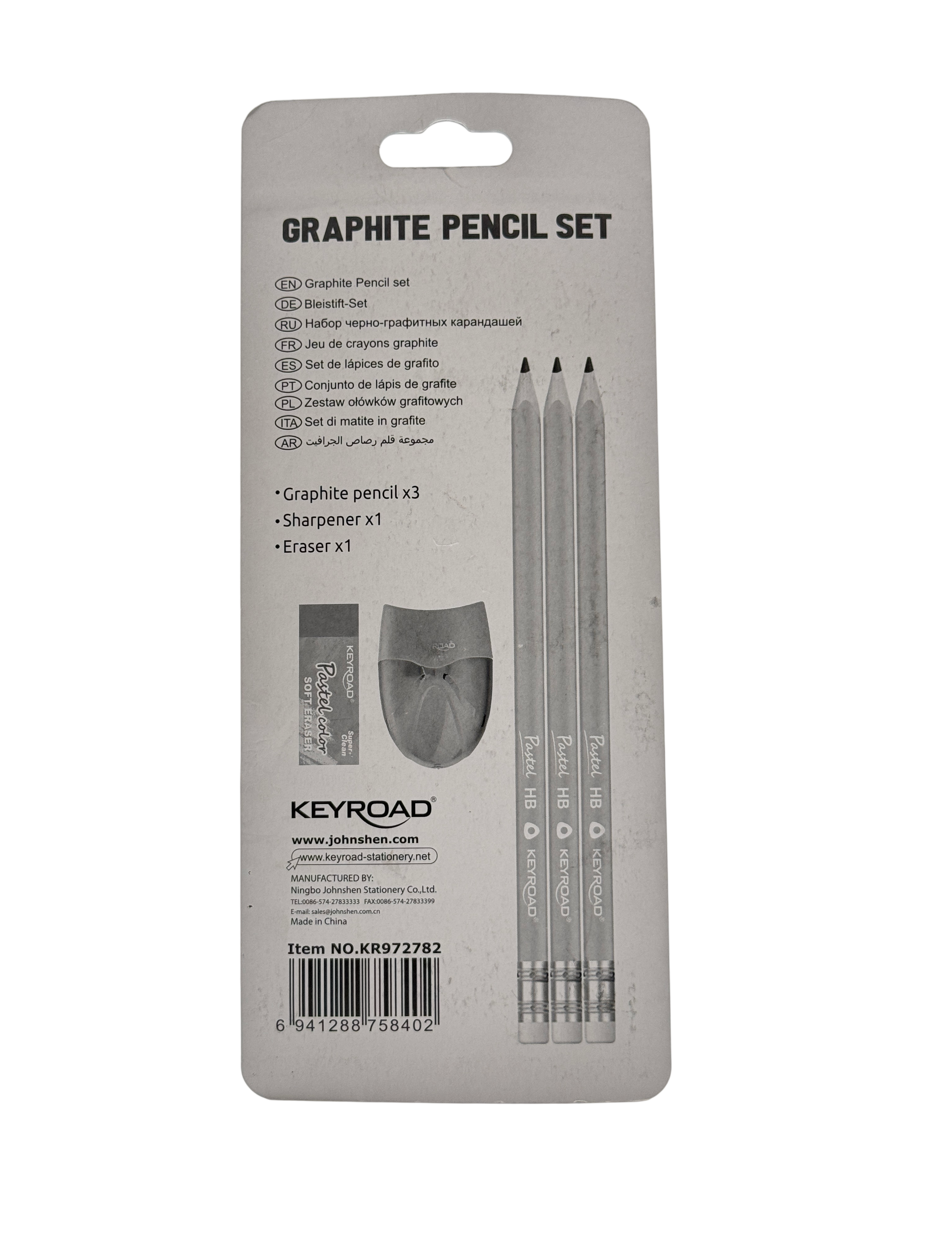 Keyroad Plastic Pencil Multicolor 5 Pcs 3+