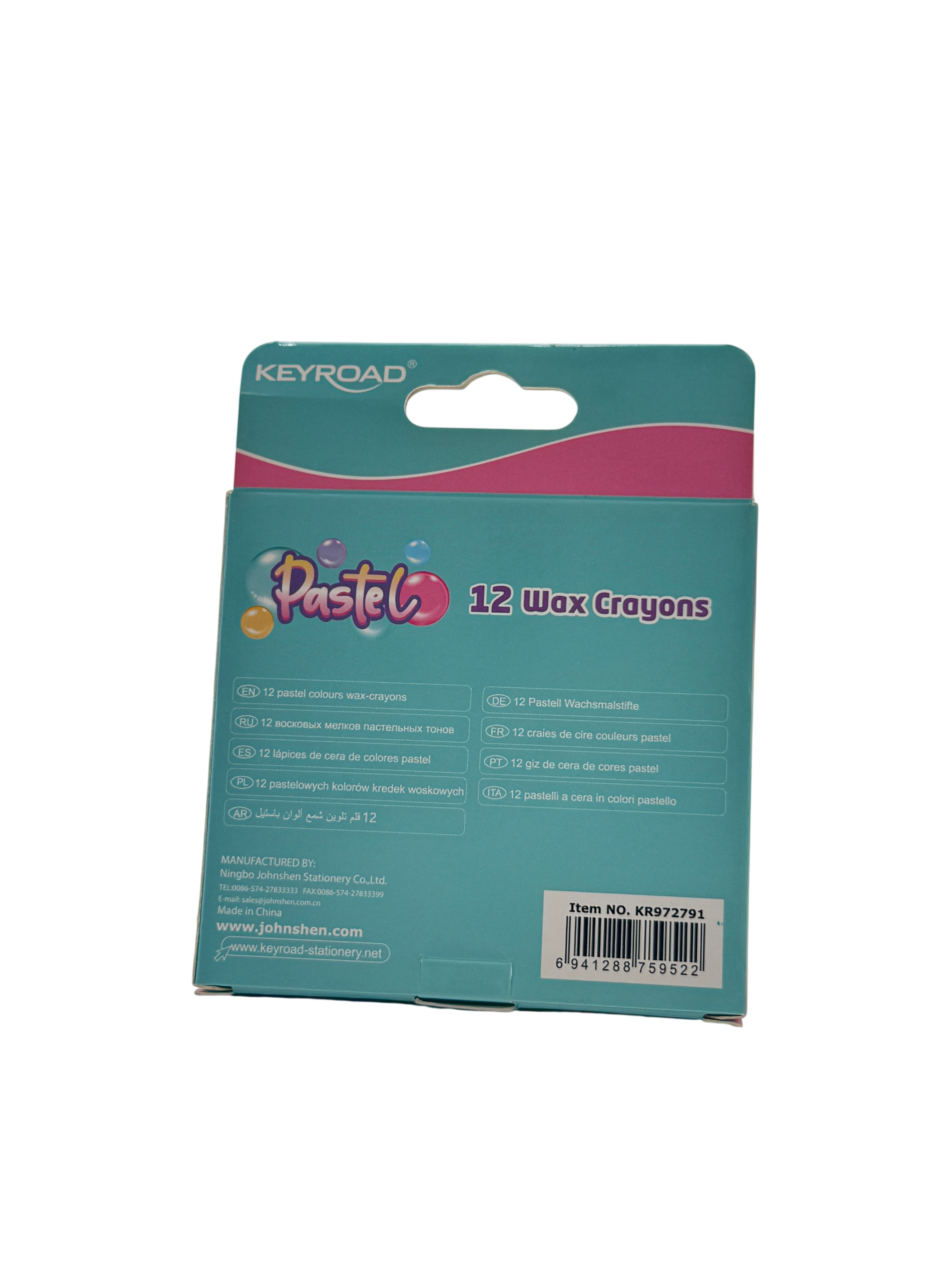 Keyroad Plastic Wax Crayons Multicolor 3+