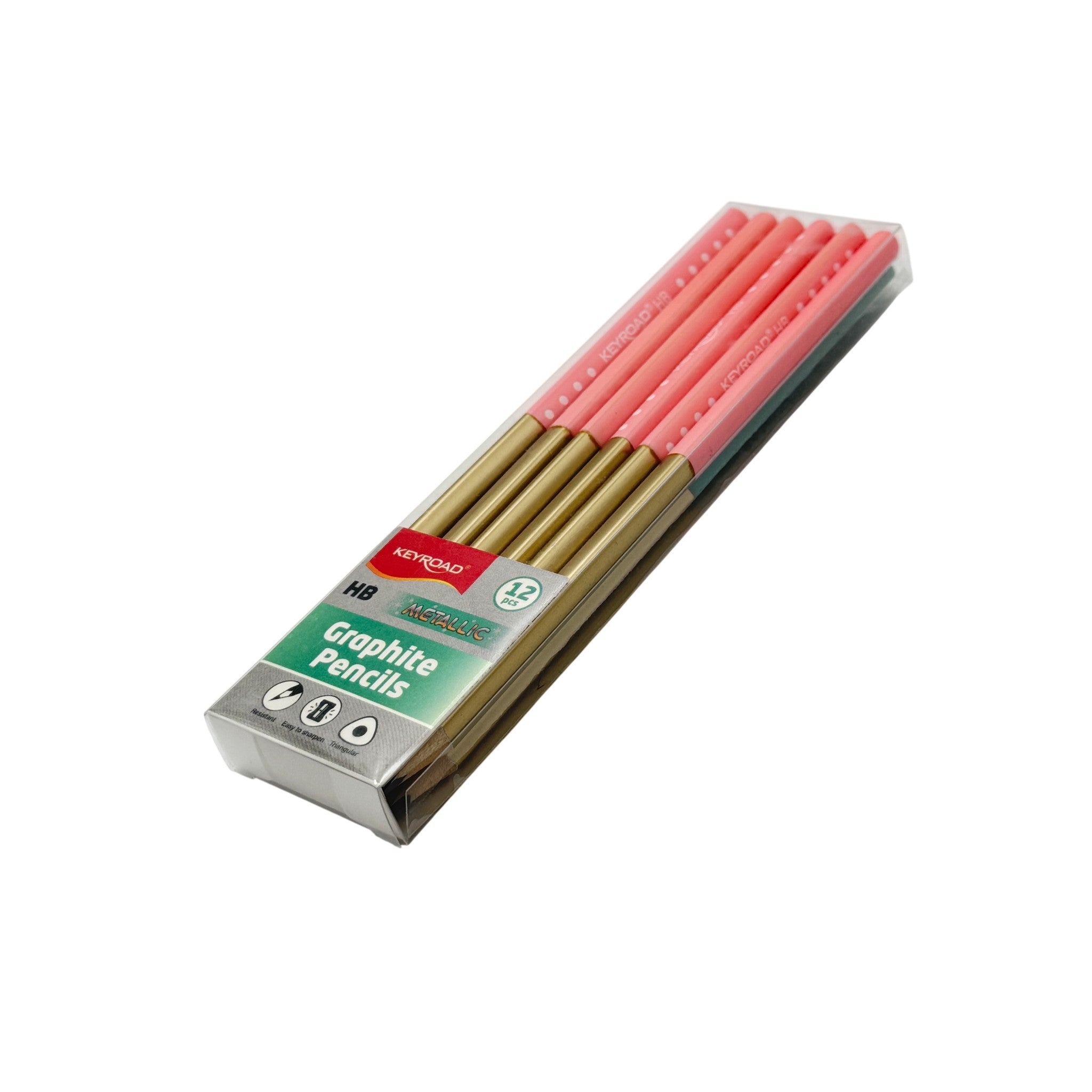 Keyroad Pencil Plastic Multicolor 0.7x0.7x17.5 CM 12 Pcs 3+