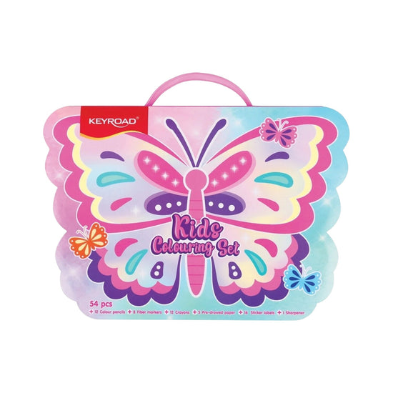 Keyroad Coloring Kit Box 54Pcs Butterfly