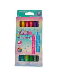 Keyroad Plastic Oil Pastels Multicolor 12 Pcs 3+