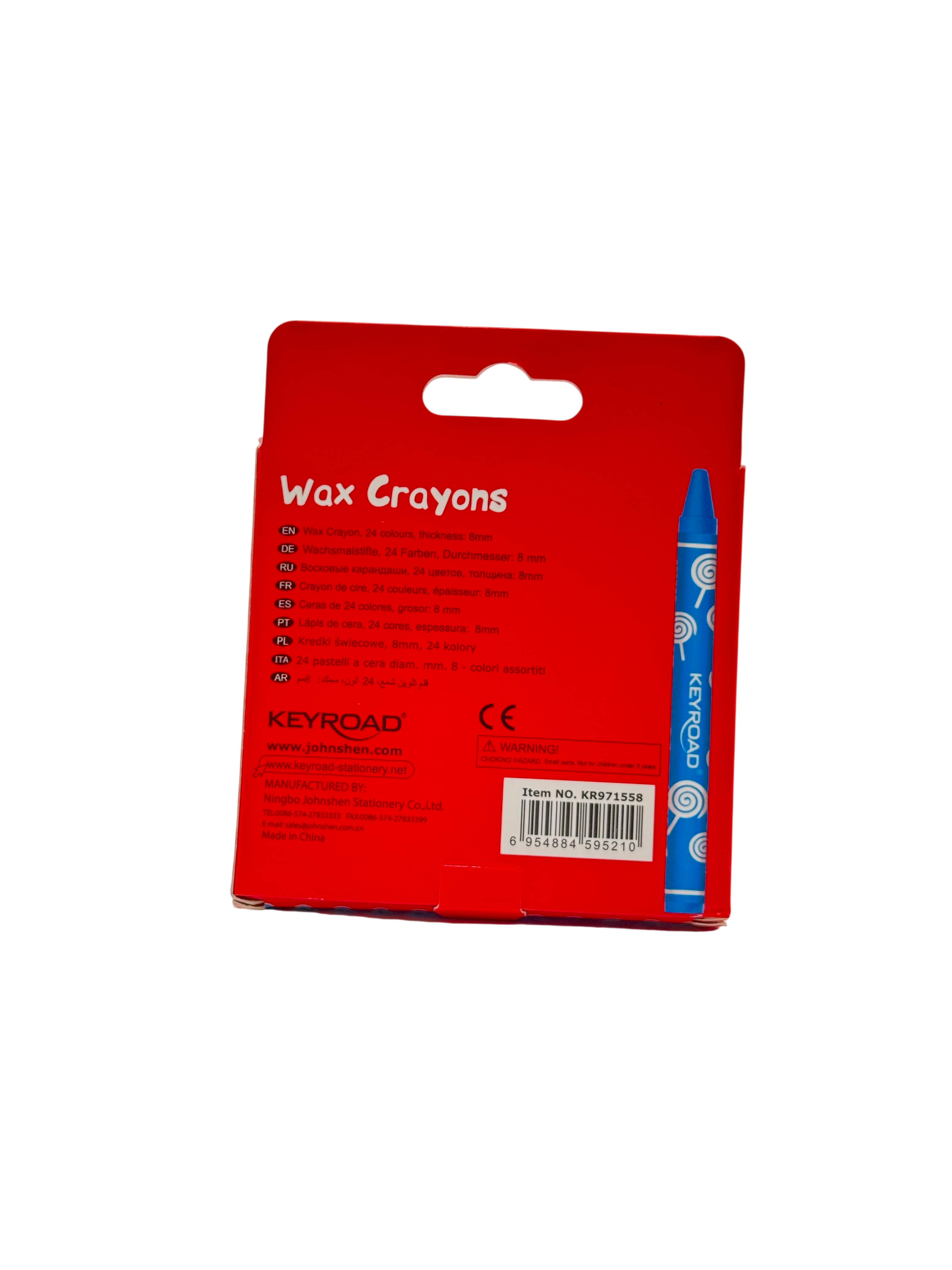 Keyroad Wax Crayons Plastic Multicolor 24 Pcs 3+
