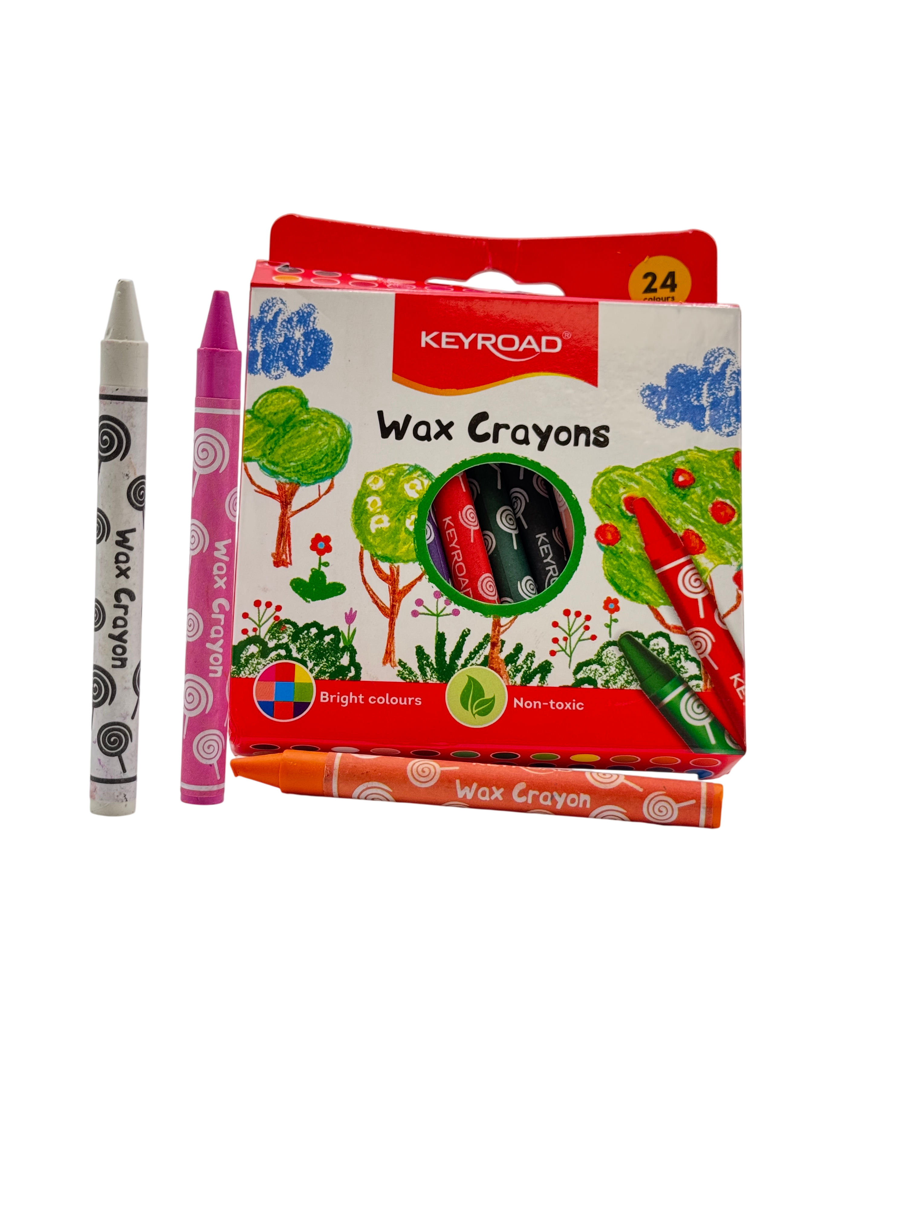 Keyroad Wax Crayons Plastic Multicolor 24 Pcs 3+