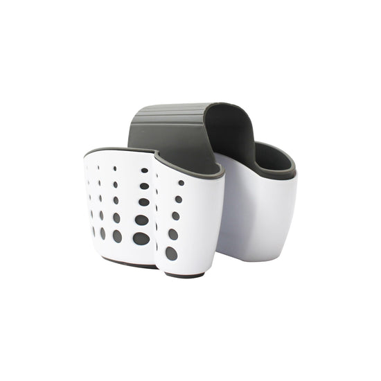 Basic Sink Caddy Sponge Holder 14 x 12.5 x 15 cm White
