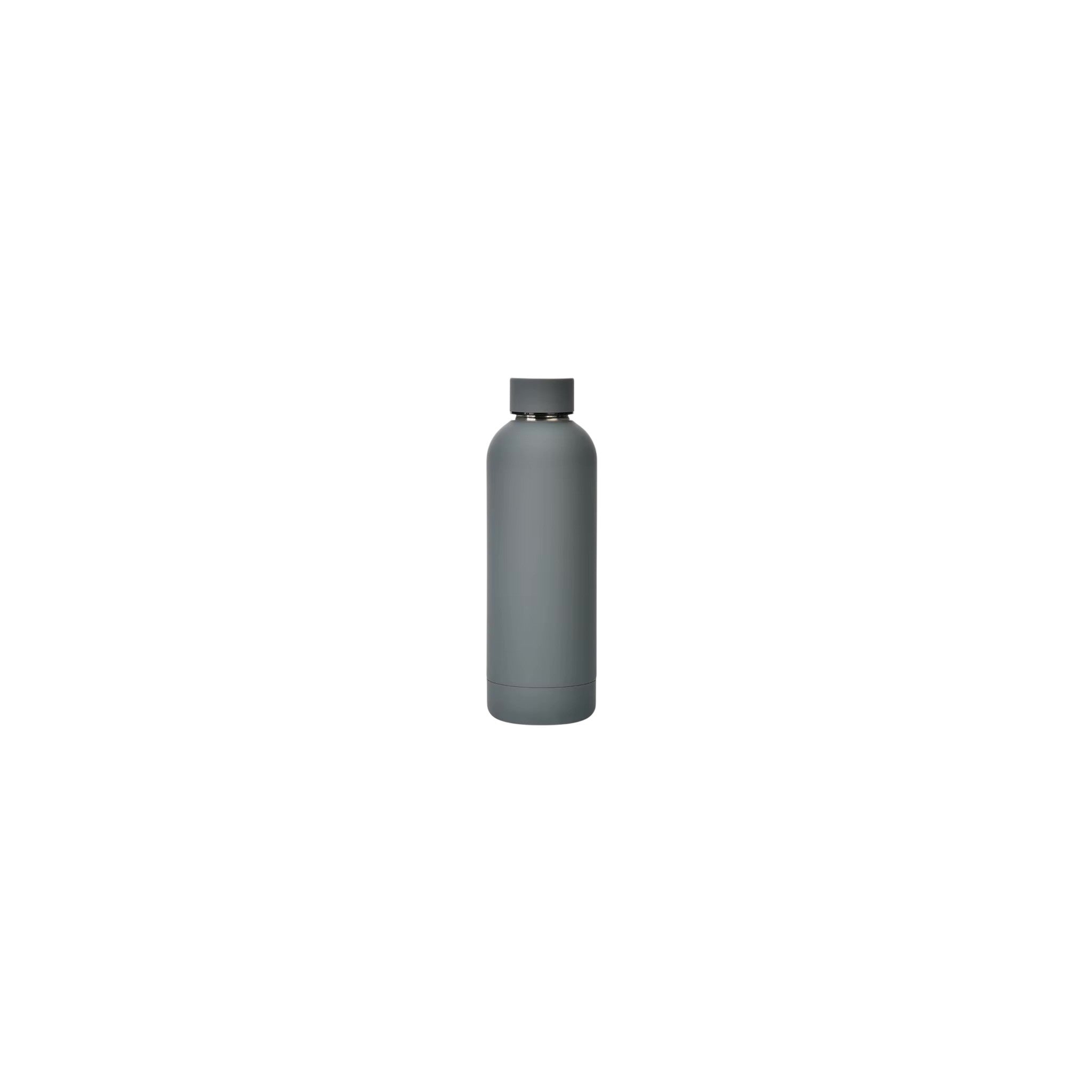 Insulated Water Bottle 80% Stainless Steel 20% Plastic Grey