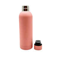 Insulated Water Bottle 80% Stainless Steel 20% Plastic Peach