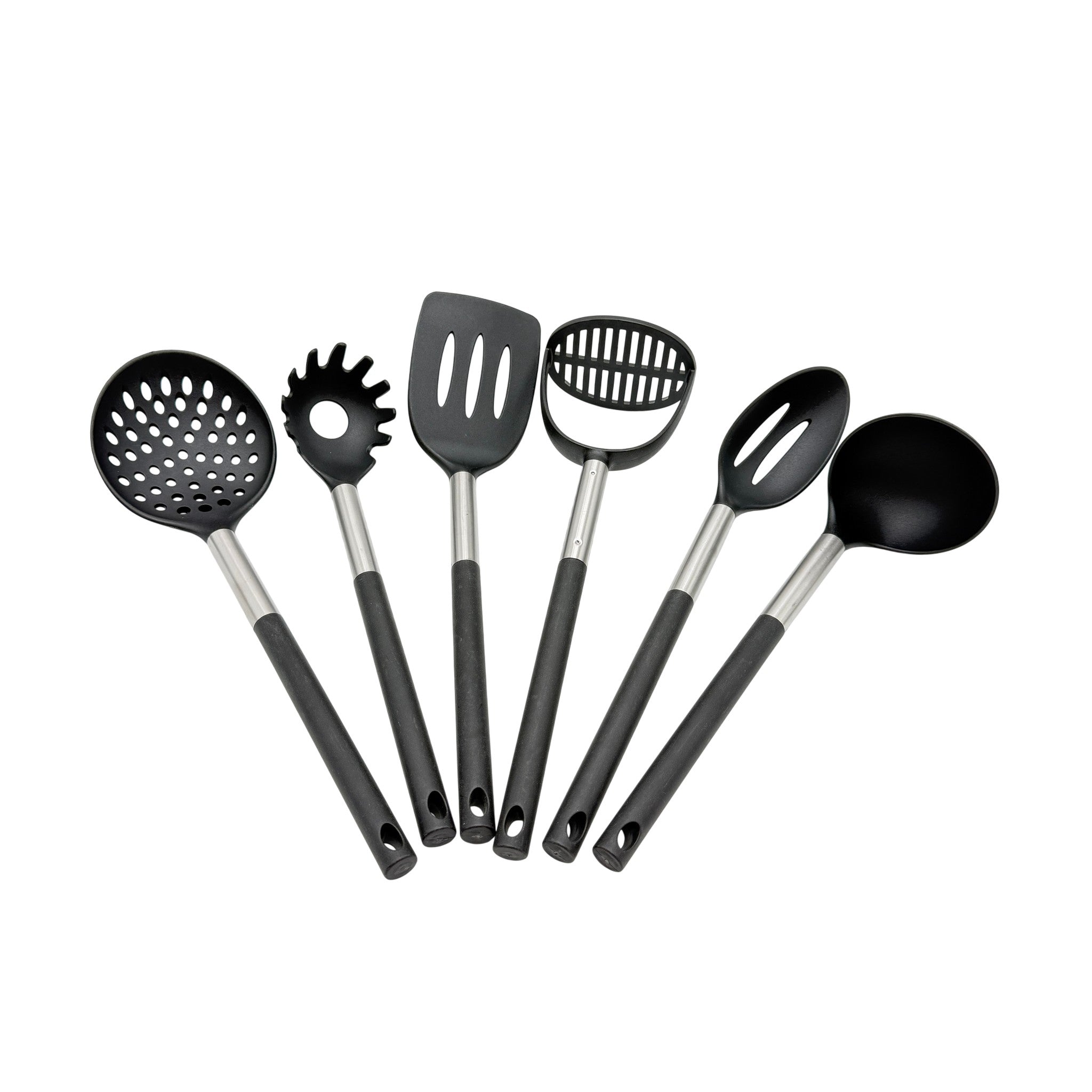 Spatula Turner 40% PP 40% PBT 20% PP Black 7 Pcs