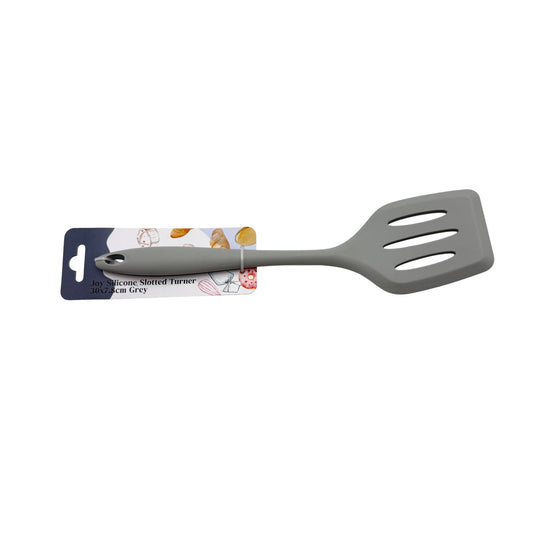 Joy Silicone Slotted Turner 30 cm Grey