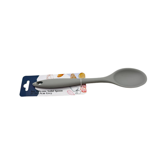 Joy Silicone Solid Spoon 27.5 cm Grey