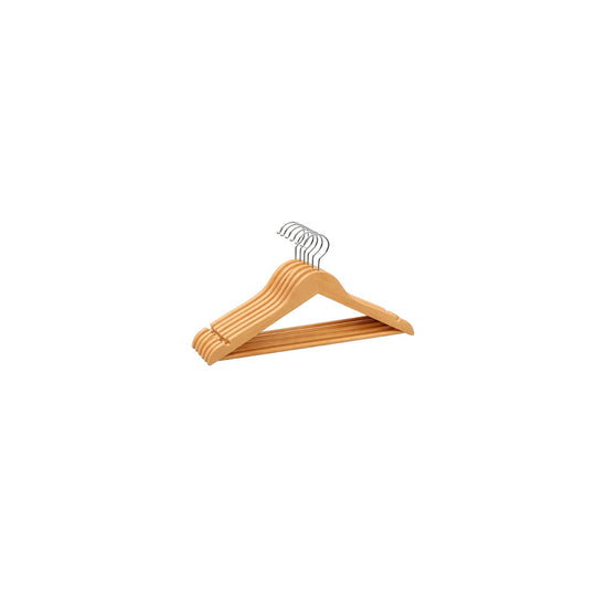 Everyday Set of 5 Wooden Hanger -Natural