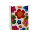 A5 Eva Rubber Cover Notebook Floral Plush Multicolor 15x21.5