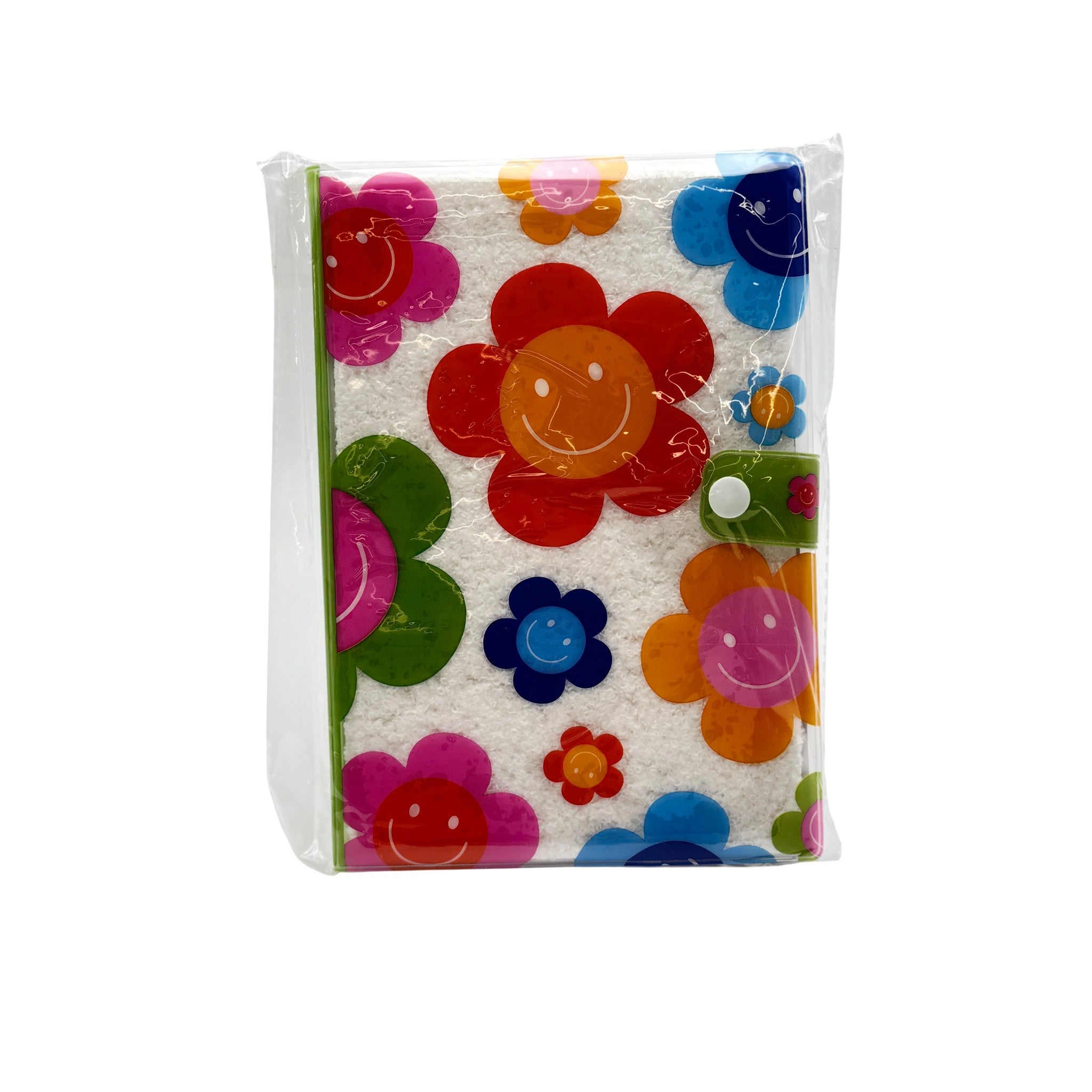 A5 Eva Rubber Cover Notebook Floral Plush Multicolor 15x21.5