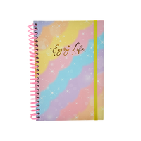 A5 Plastic Coil Notebook Paper White 14.8x21 CM 3+