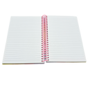 A5 Plastic Coil Notebook Paper White 14.8x21 CM 3+